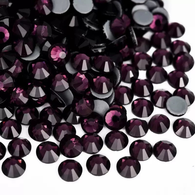 New Arrivals - Purple series hot melt glass rhinestones
