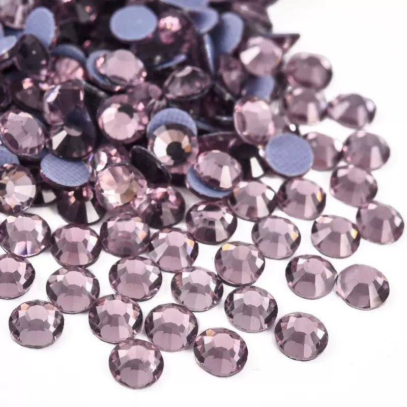 New Arrivals - Purple series hot melt glass rhinestones