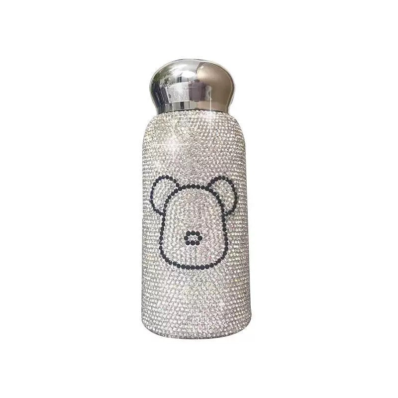 Violent bear water diamond thermos flask
