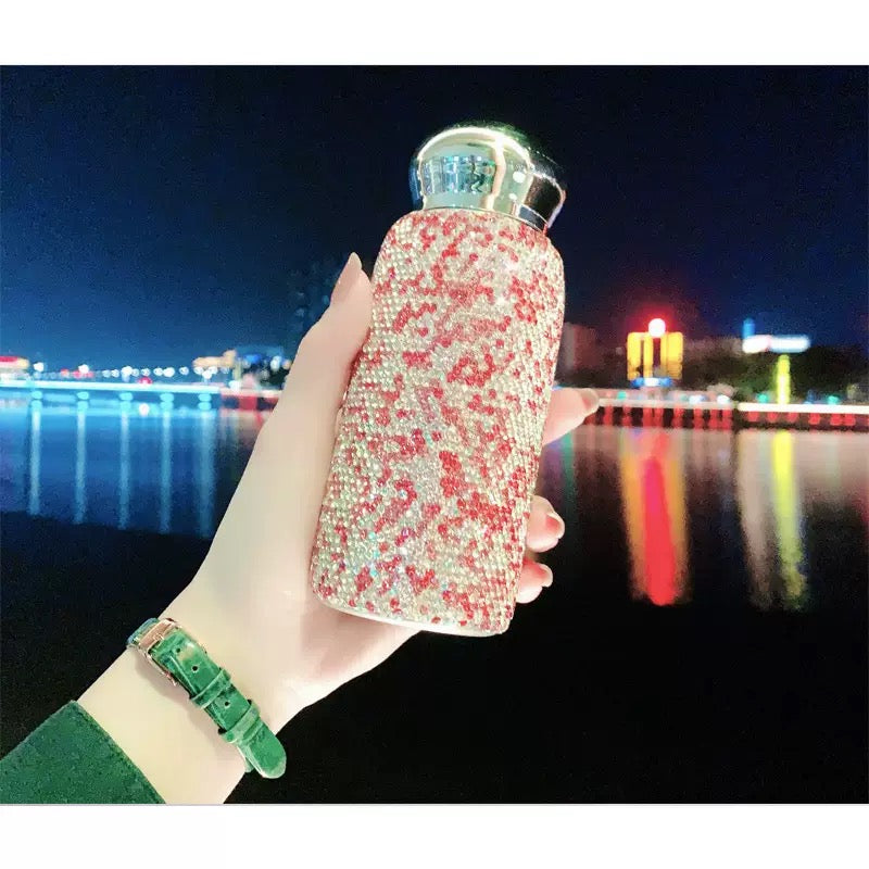Violent bear water diamond thermos flask