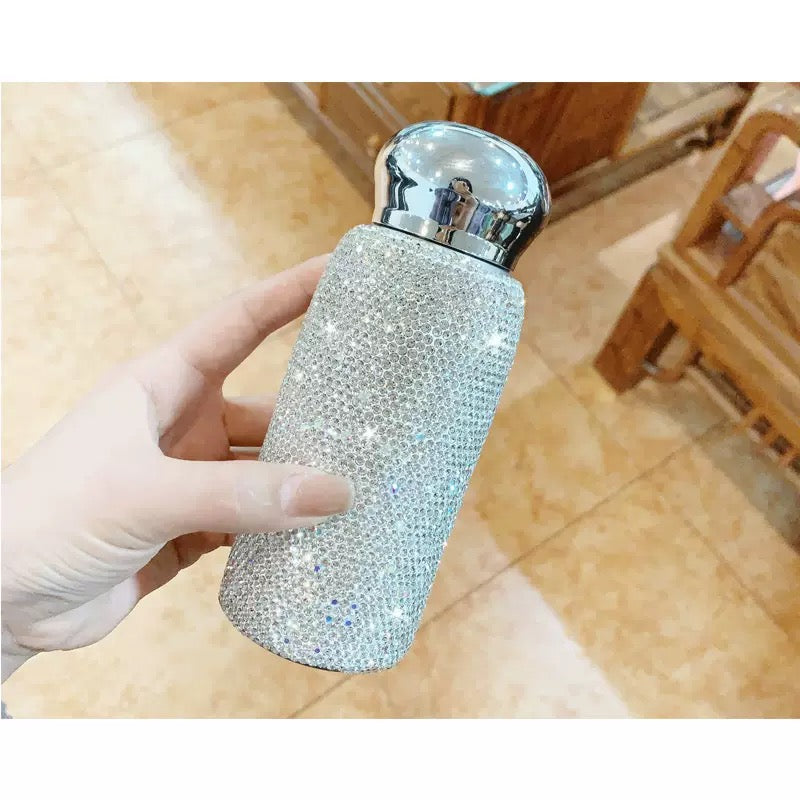 Violent bear water diamond thermos flask