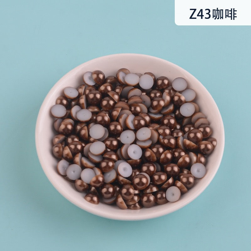 Half Round Pearl -  6MM in Jar 60g
