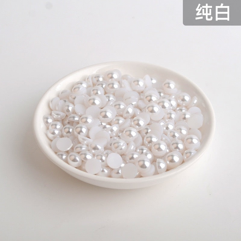 Half Round Pearl -  6MM in Jar 60g