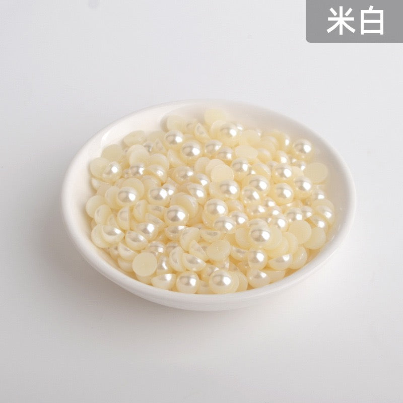 Half Round Pearl -  6MM in Jar 60g