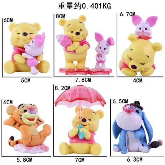 Delicate Winnie Pooh Popular Character Set for DIY & Decoration