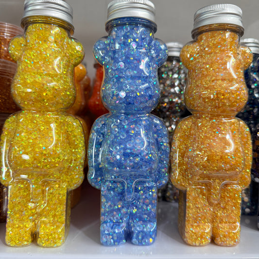 Clear AB Resin rhinestone in bear bottle 200g (free shipping)