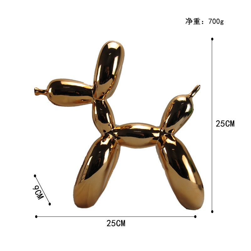 Electroplated Bubble Dog Figurine