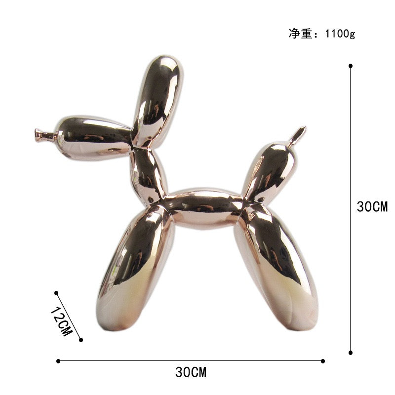 Electroplated Bubble Dog Figurine