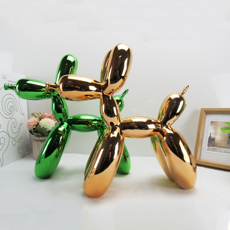 Electroplated Bubble Dog Figurine