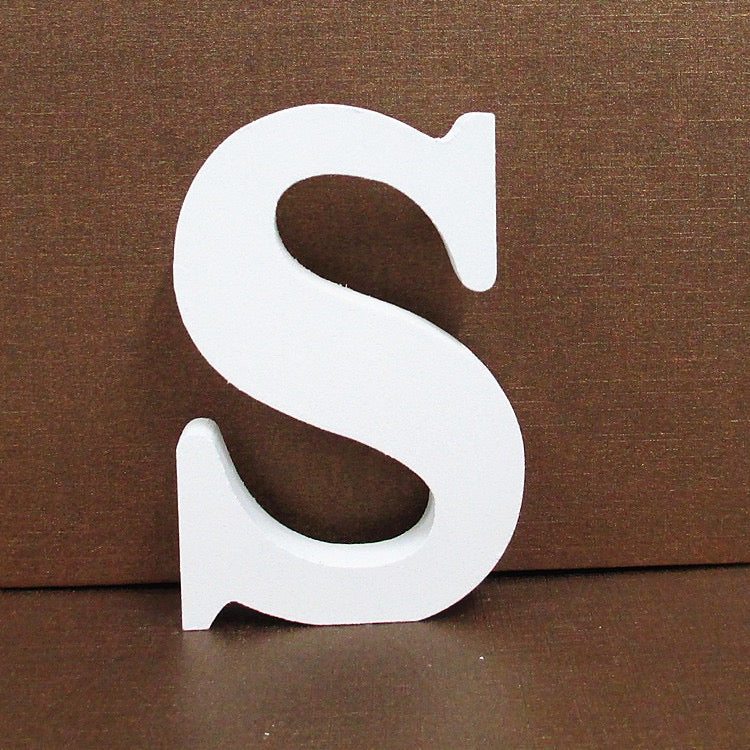 Wooden alphabet figurine