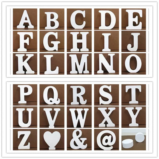 Wooden alphabet figurine