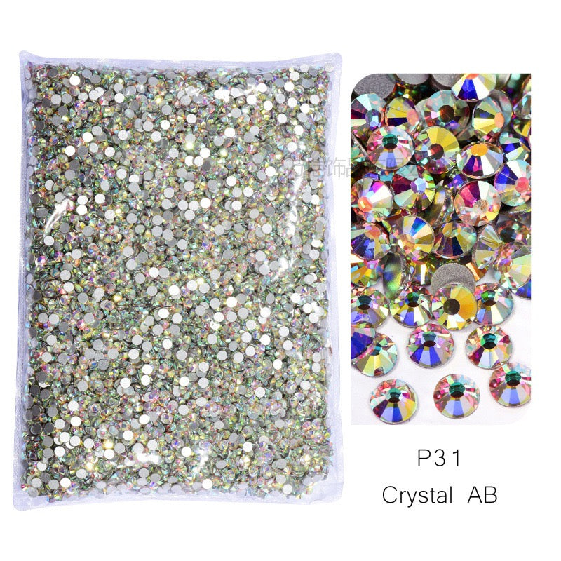 ( P1 - P70 ) Bulk Bag 14400pcs - Glass Rhinestones