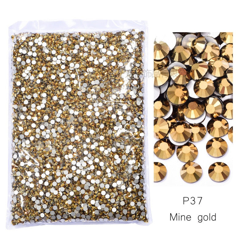 ( P1 - P70 ) Bulk Bag 14400pcs - Glass Rhinestones
