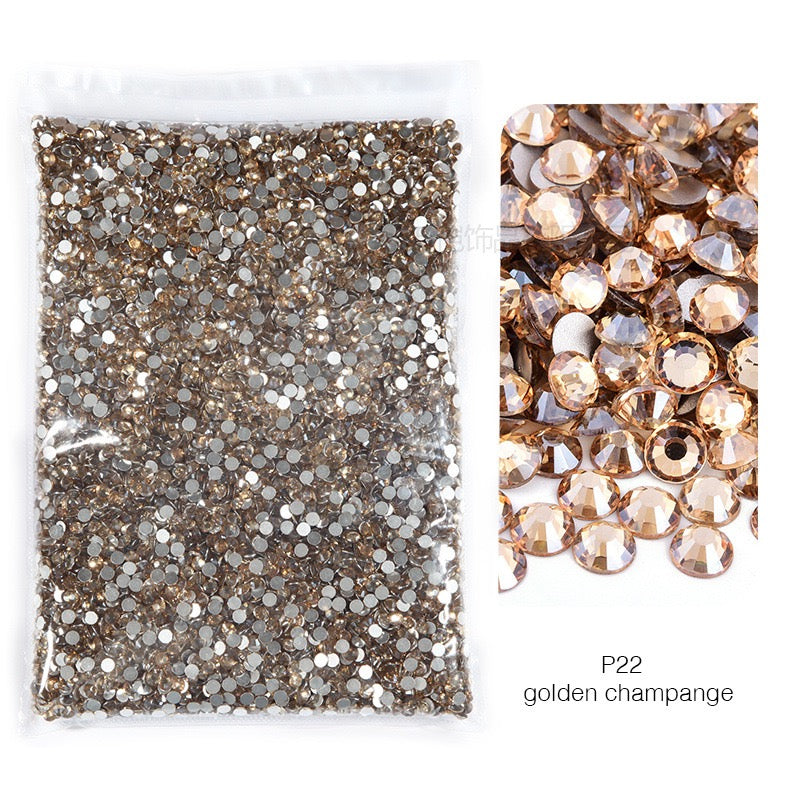 ( P1 - P70 ) Bulk Bag 14400pcs - Glass Rhinestones