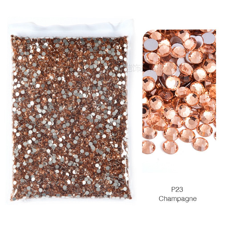 ( P1 - P70 ) Bulk Bag 14400pcs - Glass Rhinestones
