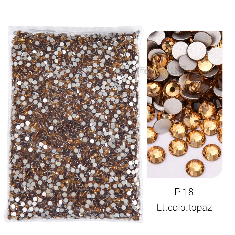 ( P1 - P70 ) Bulk Bag 14400pcs - Glass Rhinestones