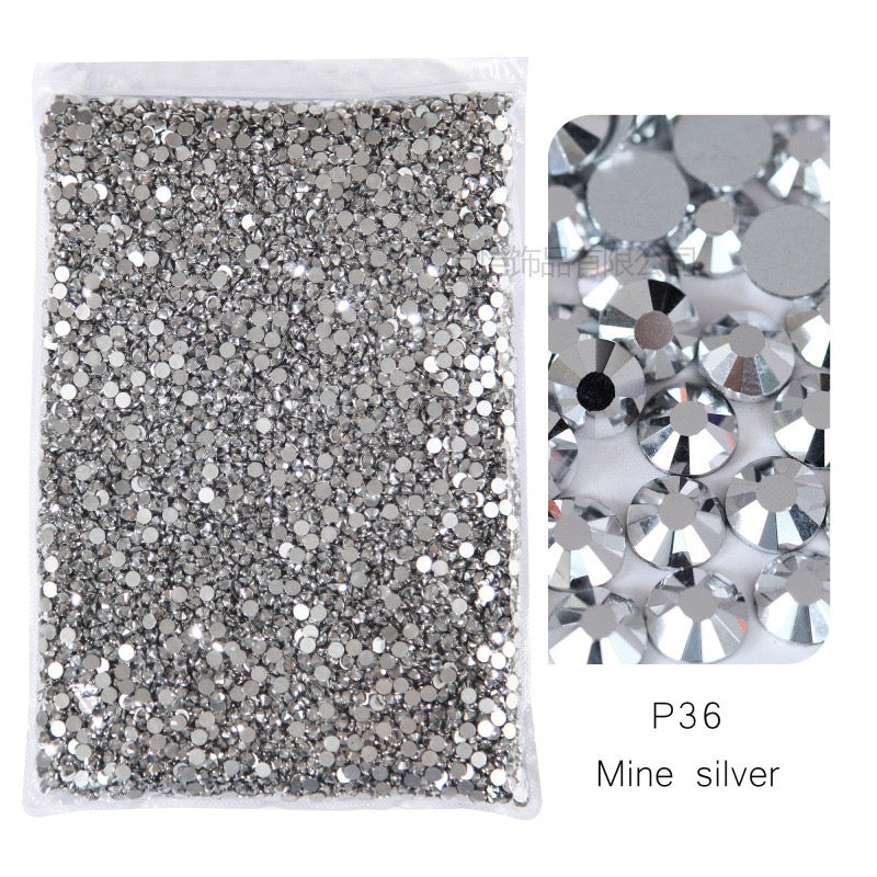 ( P1 - P70 ) Bulk Bag 14400pcs - Glass Rhinestones
