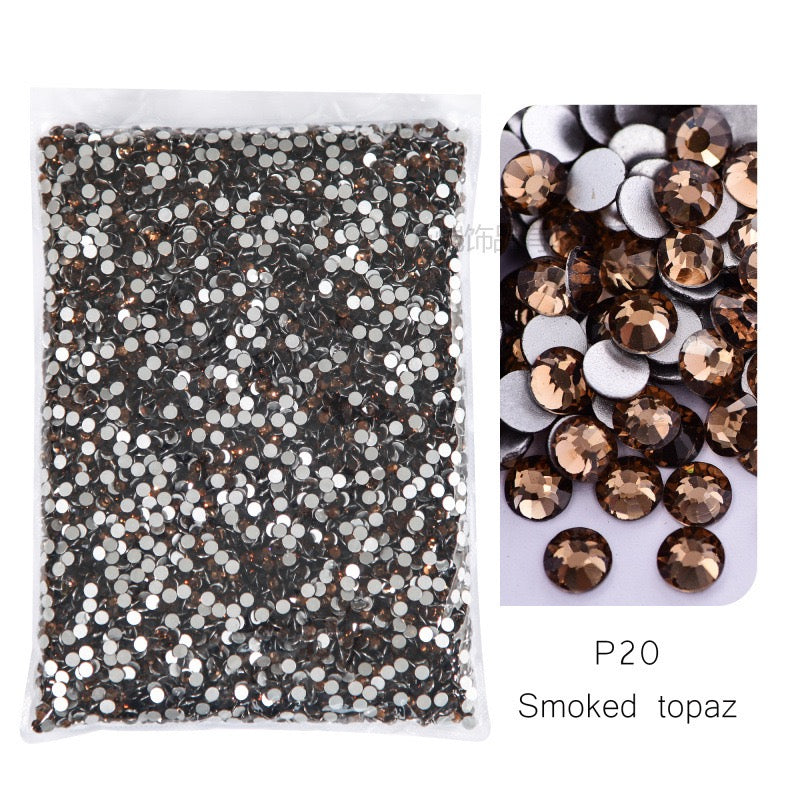 ( P1 - P70 ) Bulk Bag 14400pcs - Glass Rhinestones