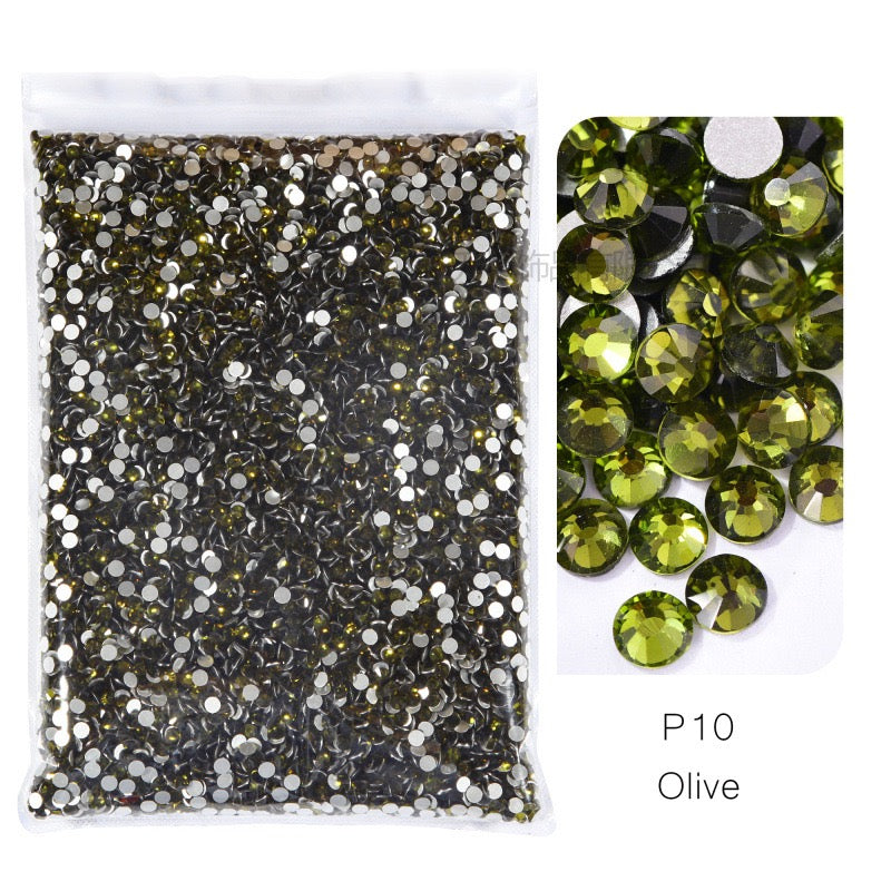( P1 - P70 ) Bulk Bag 14400pcs - Glass Rhinestones