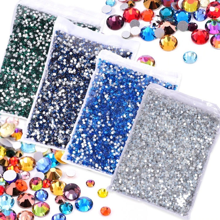 ( P1 - P70 ) Bulk Bag 14400pcs - Glass Rhinestones