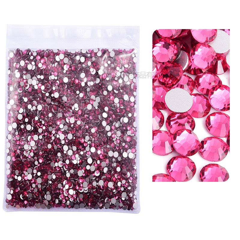 ( P1 - P70 ) Bulk Bag 14400pcs - Glass Rhinestones