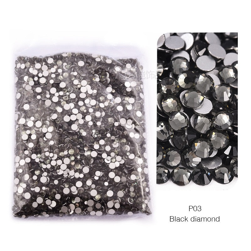 ( P1 - P70 ) Bulk Bag 14400pcs - Glass Rhinestones