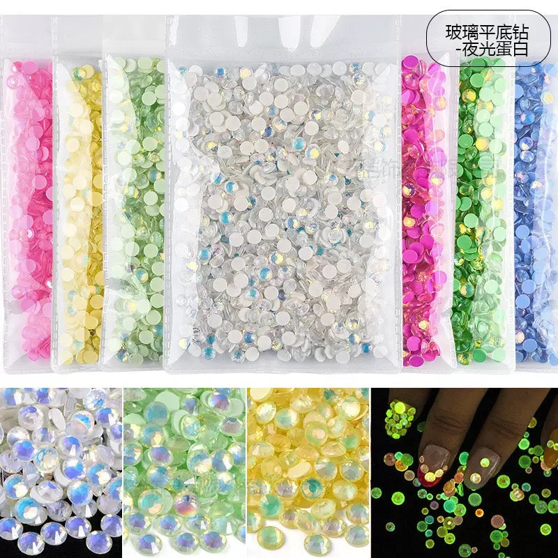 Crystal Luminous opal Glass Rhinestones 1440pcs