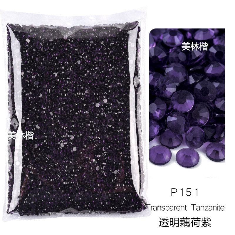( P132 - P167 ) Bulk Bag 14400pcs - Glass Rhinestones