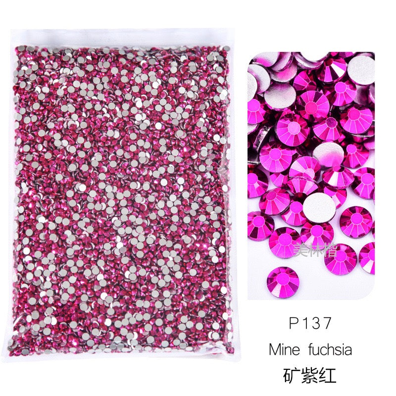 ( P132 - P167 ) Bulk Bag 14400pcs - Glass Rhinestones