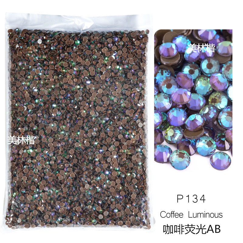 ( P132 - P167 ) Bulk Bag 14400pcs - Glass Rhinestones