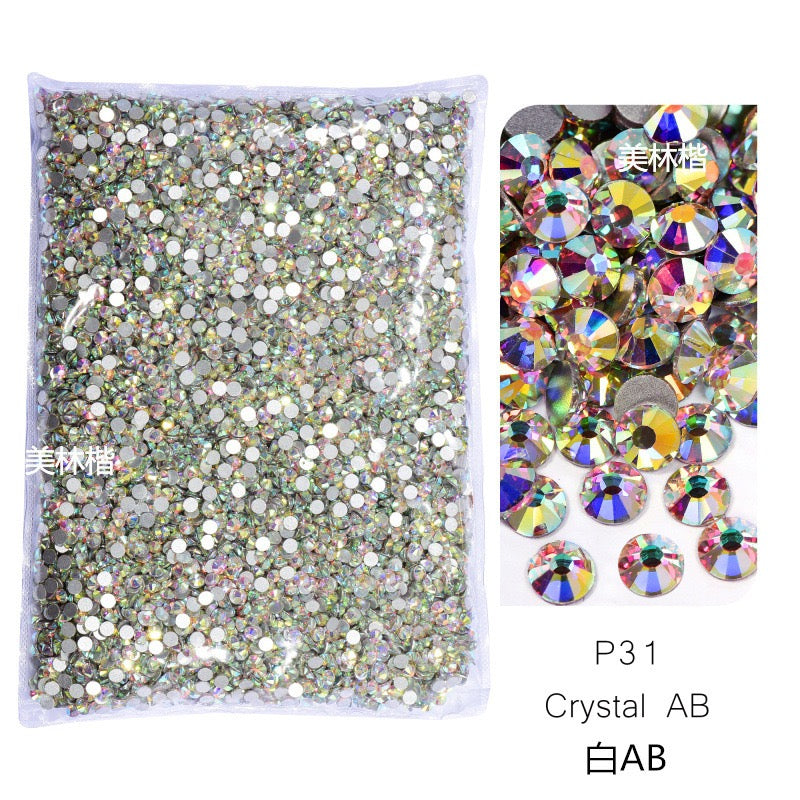 ( P168 - P202 ) Bulk Bag 14400pcs - Glass Rhinestones