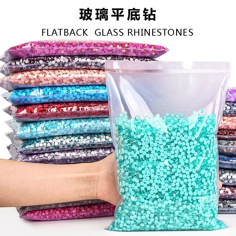 ( P168 - P202 ) Bulk Bag 14400pcs - Glass Rhinestones
