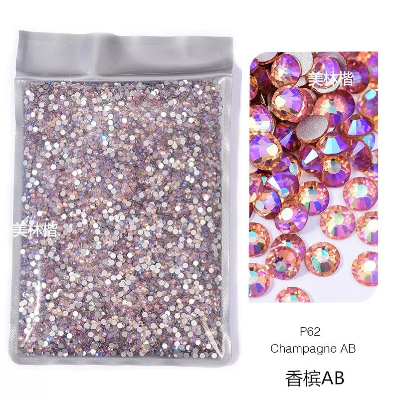 ( P1 - P70 ) Bulk Bag 14400pcs - Glass Rhinestones