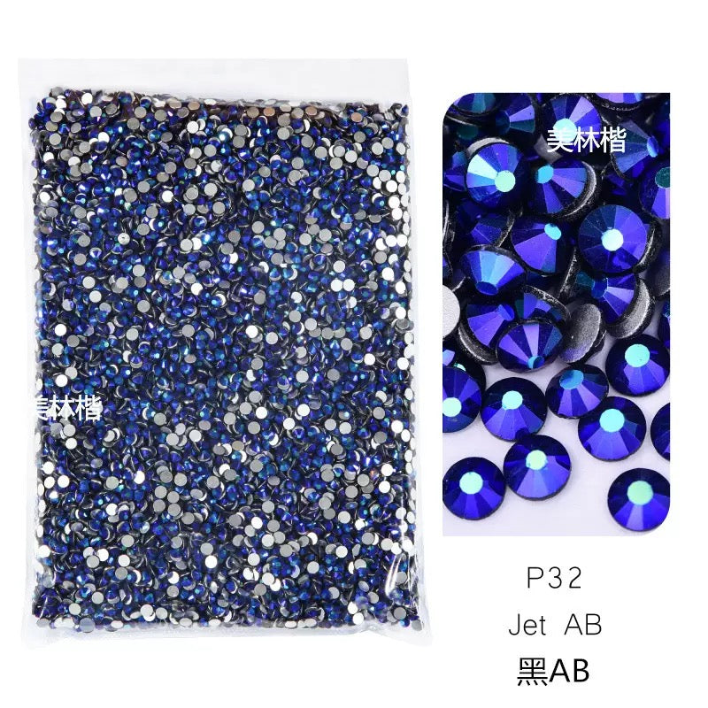 ( P1 - P70 ) Bulk Bag 14400pcs - Glass Rhinestones