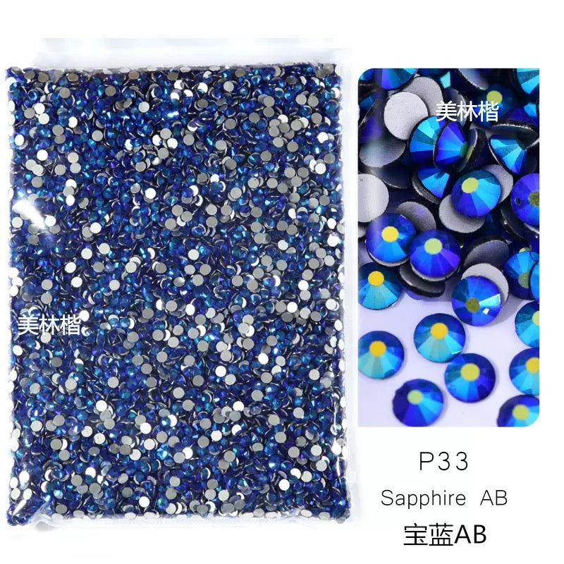 ( P1 - P70 ) Bulk Bag 14400pcs - Glass Rhinestones