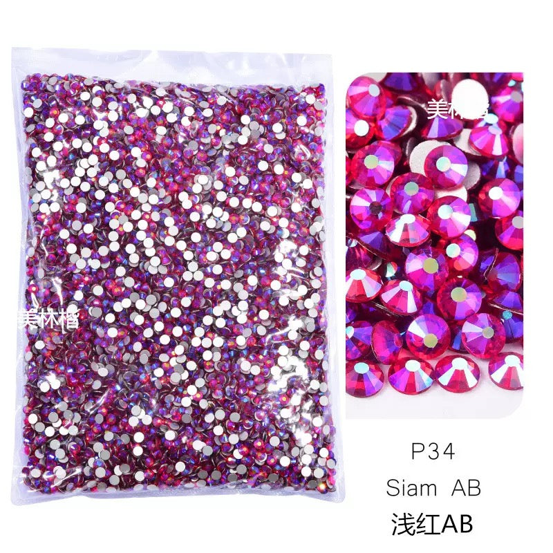 ( P1 - P70 ) Bulk Bag 14400pcs - Glass Rhinestones