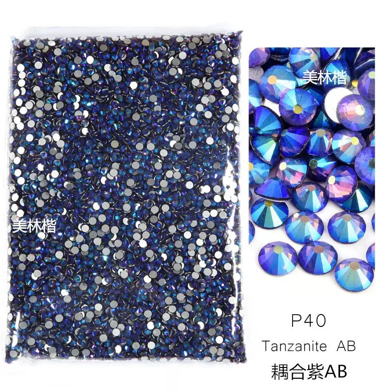 ( P1 - P70 ) Bulk Bag 14400pcs - Glass Rhinestones