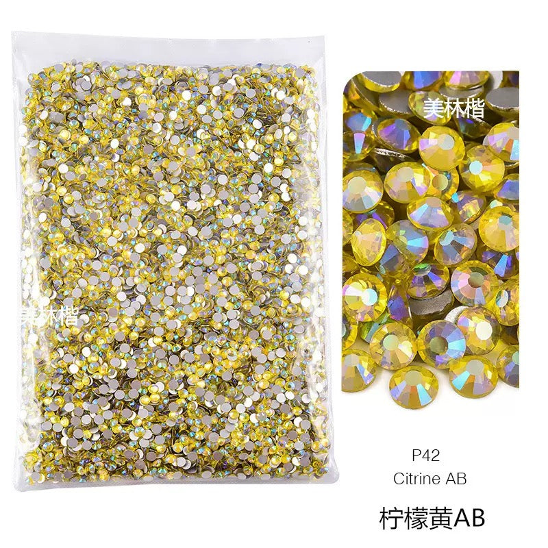 ( P1 - P70 ) Bulk Bag 14400pcs - Glass Rhinestones