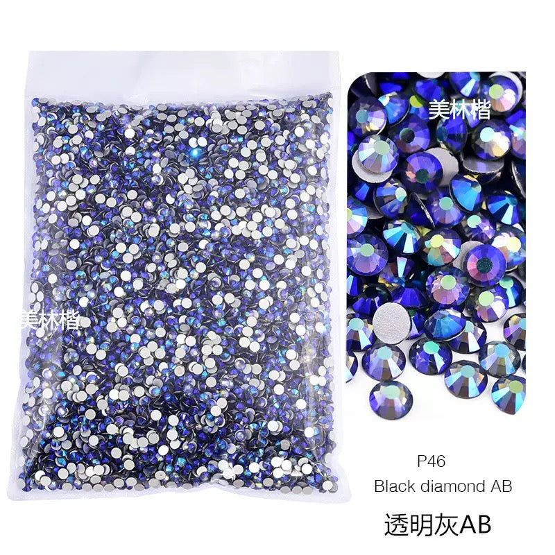 ( P1 - P70 ) Bulk Bag 14400pcs - Glass Rhinestones