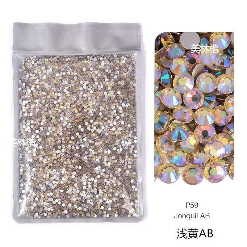 ( P1 - P70 ) Bulk Bag 14400pcs - Glass Rhinestones
