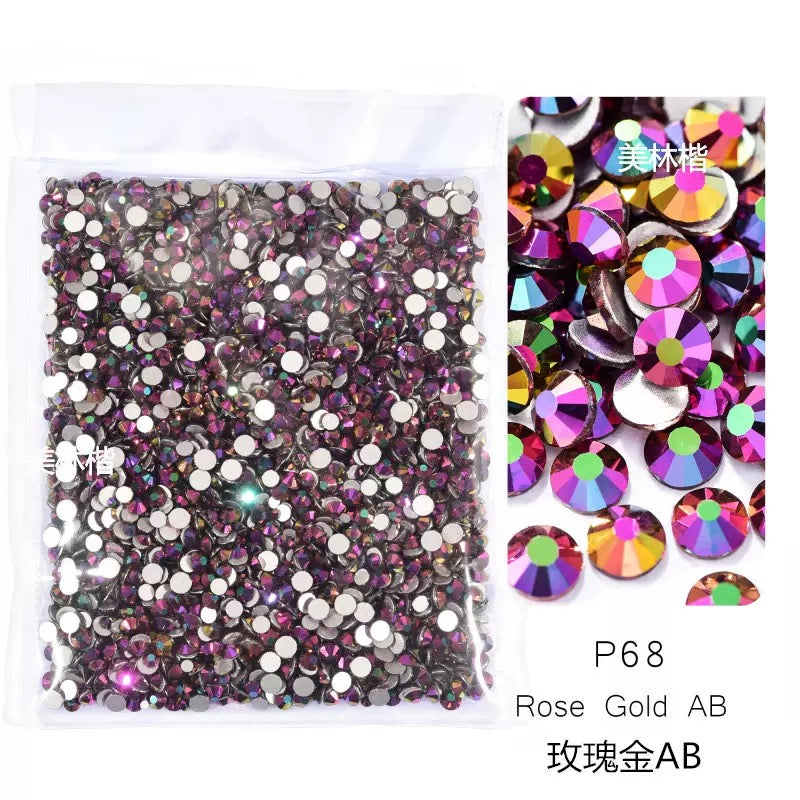 ( P1 - P70 ) Bulk Bag 14400pcs - Glass Rhinestones