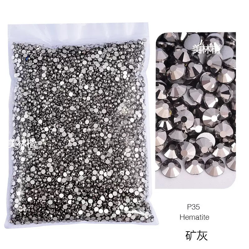 ( P1 - P70 ) Bulk Bag 14400pcs - Glass Rhinestones