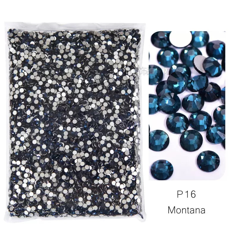 ( P1 - P70 ) Bulk Bag 14400pcs - Glass Rhinestones