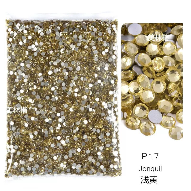 ( P1 - P70 ) Bulk Bag 14400pcs - Glass Rhinestones