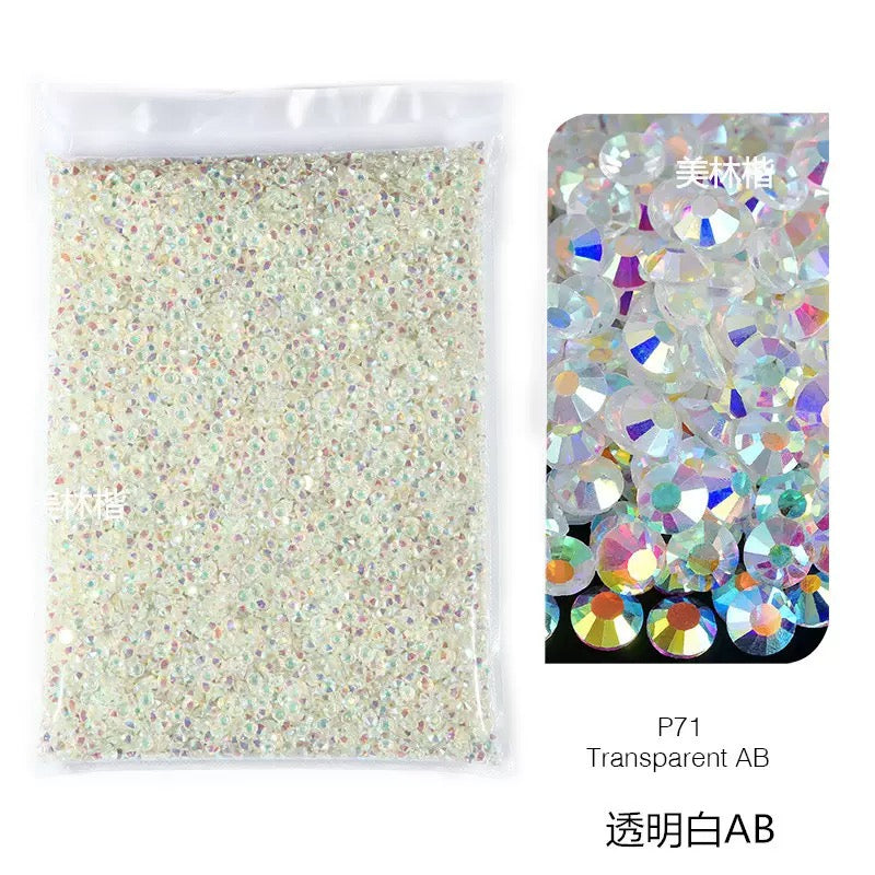 ( P72 - P131 ) Bulk Bag 14400pcs - Glass Rhinestones