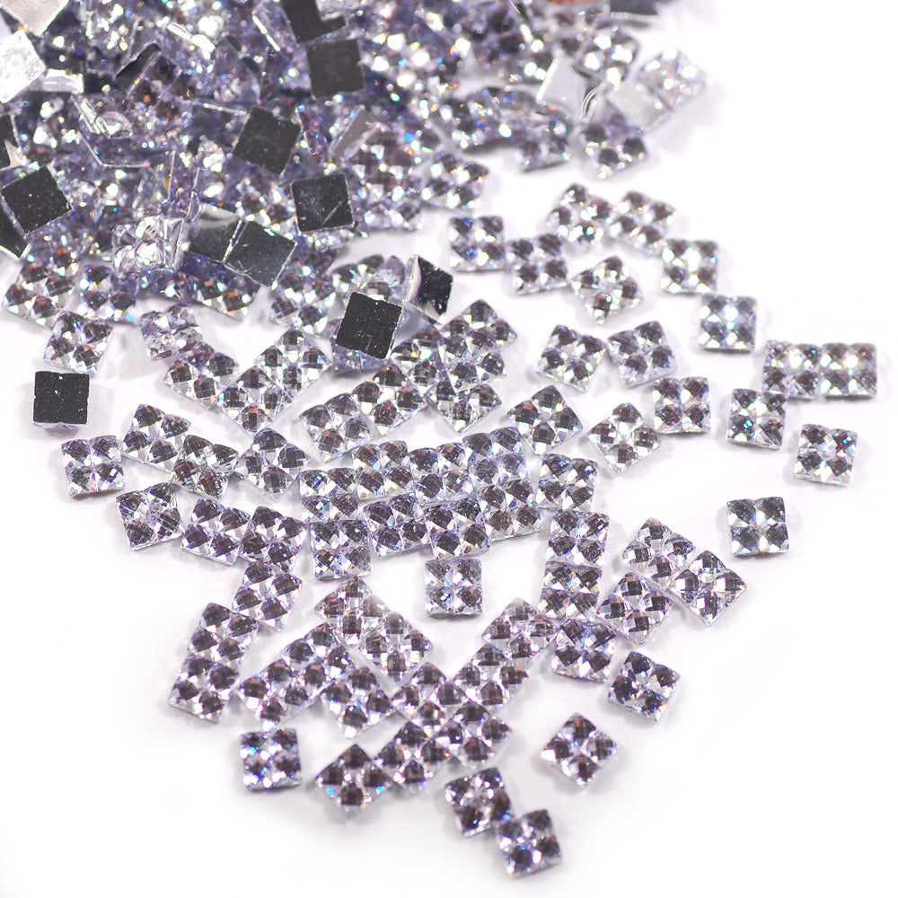 Square Resin Rhinestone - 4*4MM Wholesale Bag (Free Shipping)