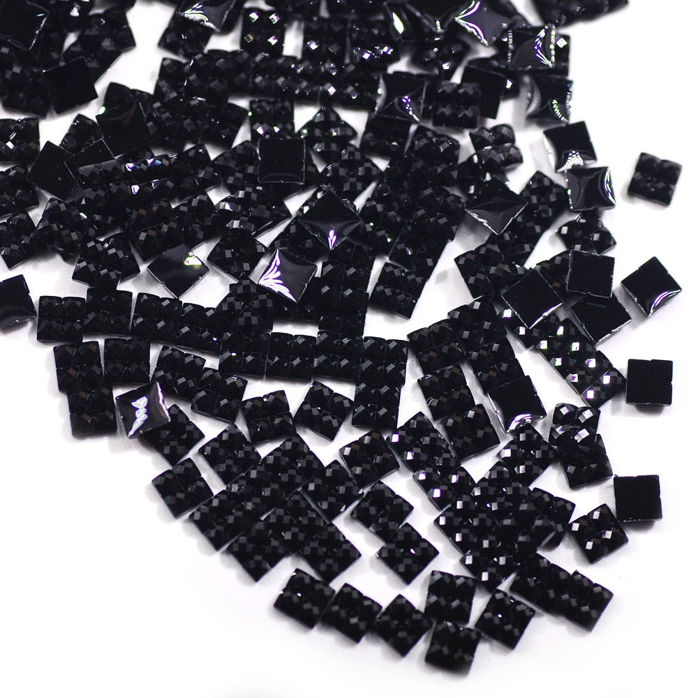 Square Resin Rhinestone - 4*4MM Wholesale Bag (Free Shipping)
