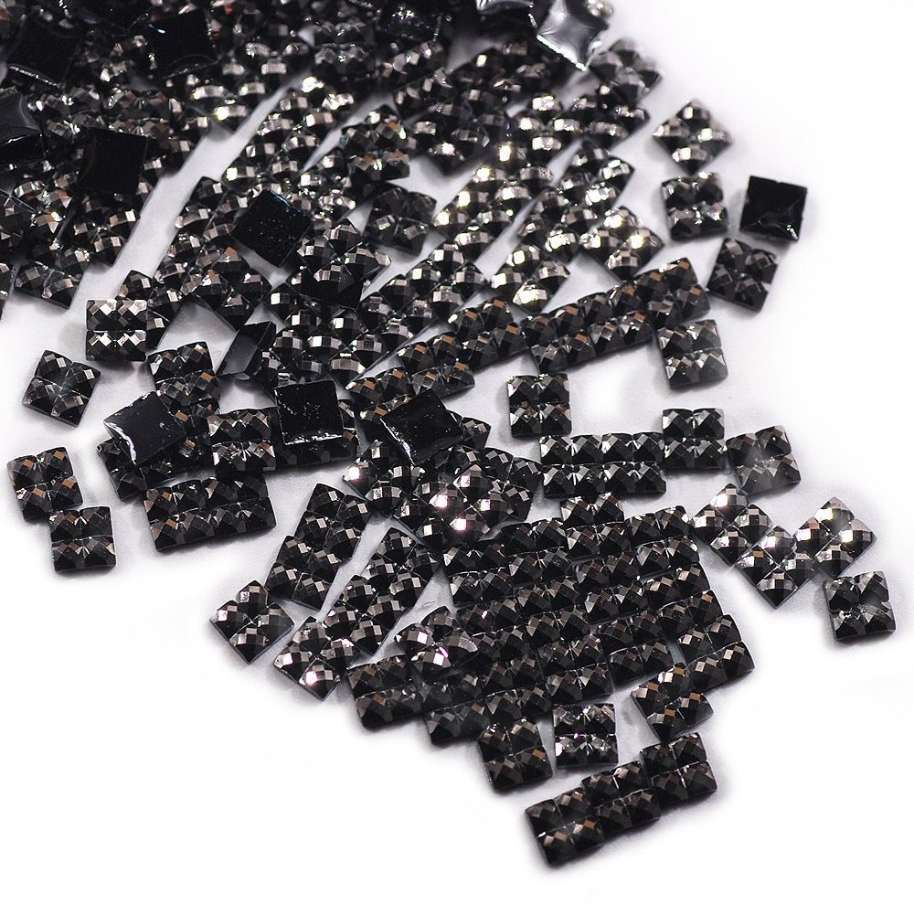 Square Resin Rhinestone - 4*4MM Wholesale Bag (Free Shipping)