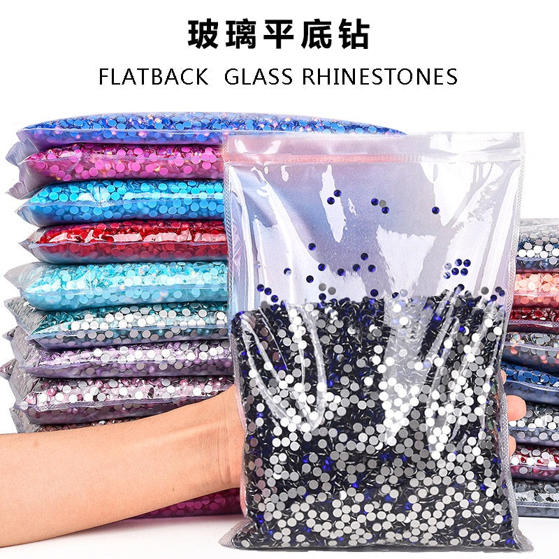 ( P395 - P434 ) Bulk Bag 14400pcs - Glass Rhinestones