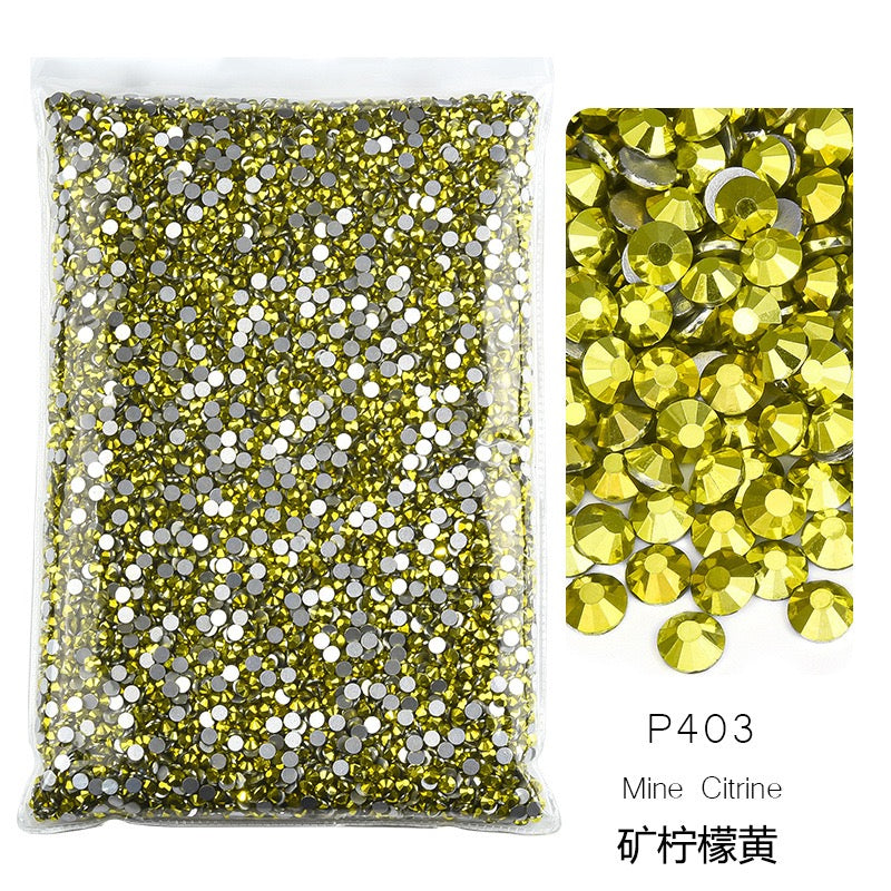 ( P395 - P434 ) Bulk Bag 14400pcs - Glass Rhinestones